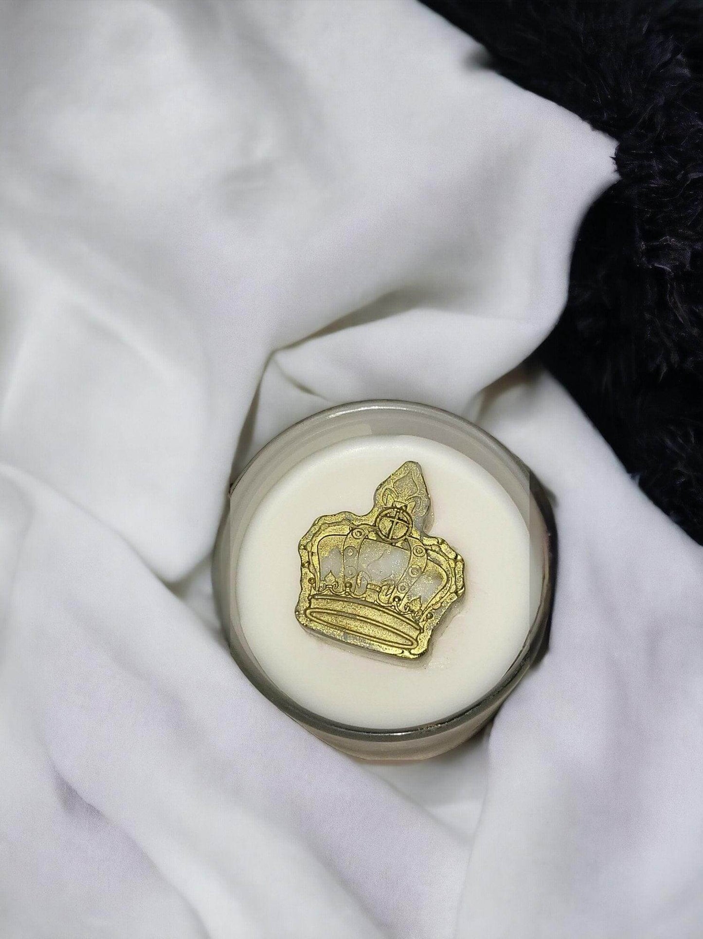 Smokey Leather Candle Jar - Queen K Candle Co.