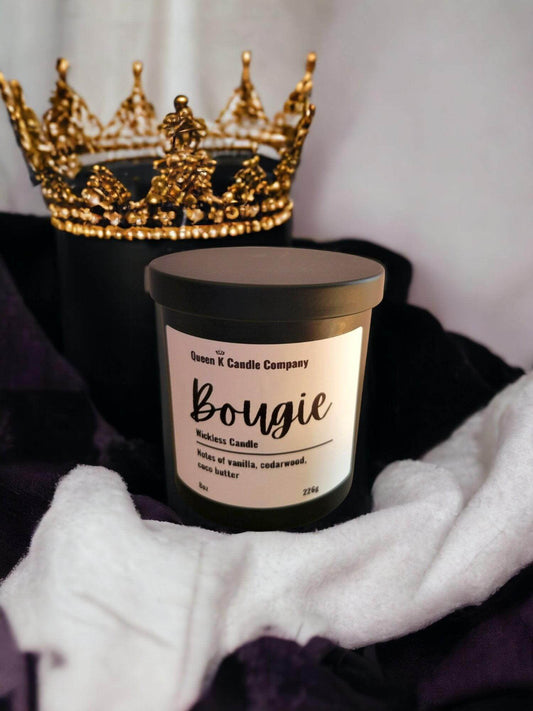 Bougie Candle Jar 8oz - Queen K Candle Co.