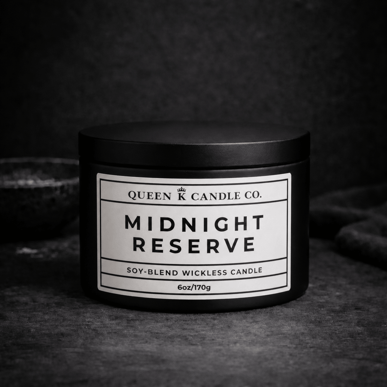 flameless candle tin