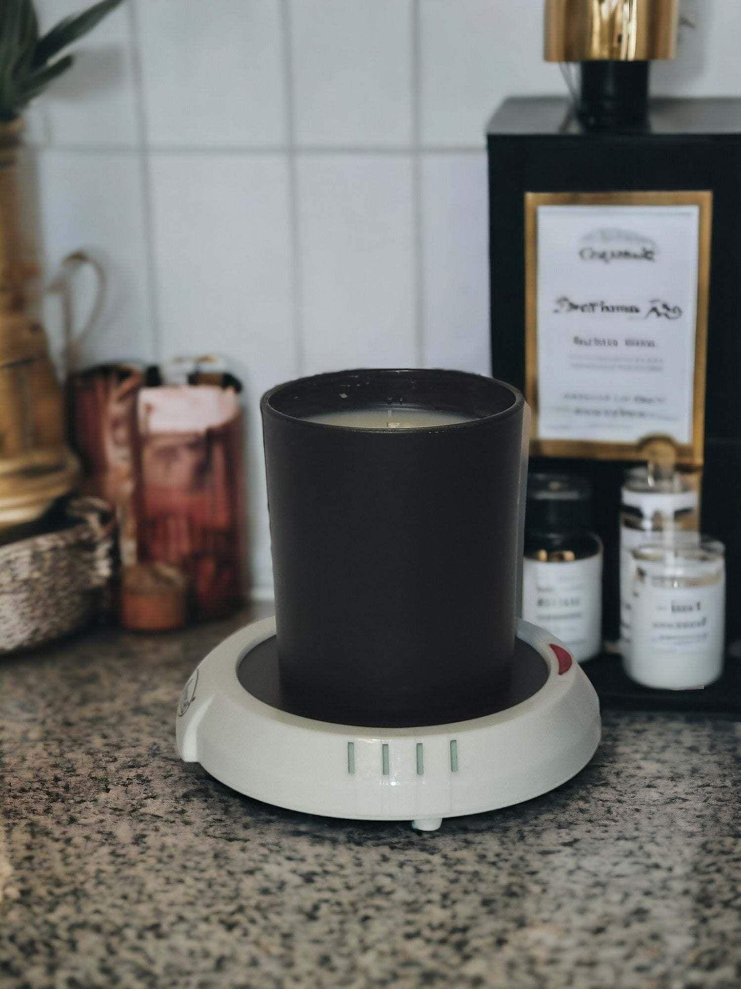 Candle Jar Warmer- White - Queen K Candle Co.