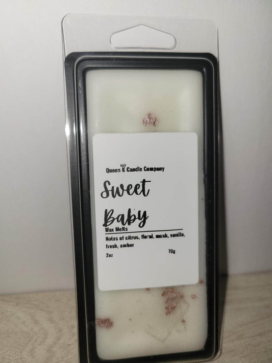 Sweet Baby Wax Melt Snap Bar - Queen K Candle Co.