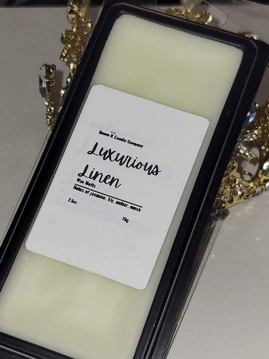 Luxurious Linen Wax Melt Snap Bar - Queen K Candle Co.