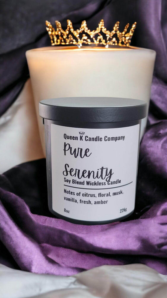Pure Serenity Candle Jar - Queen K Candle Co.