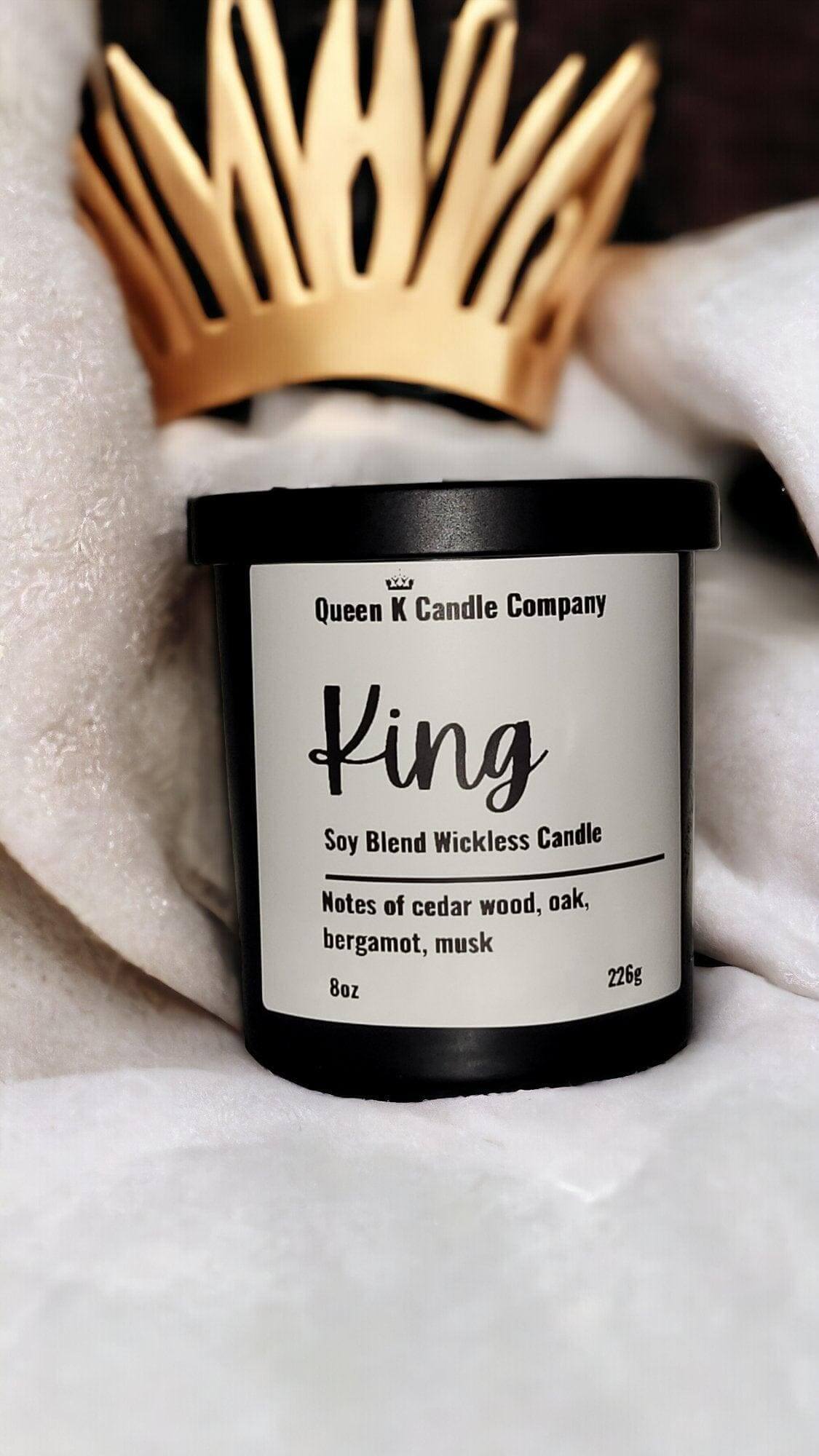 King 8oz Jar– Premium Scented Candle - Queen K Candle Co.