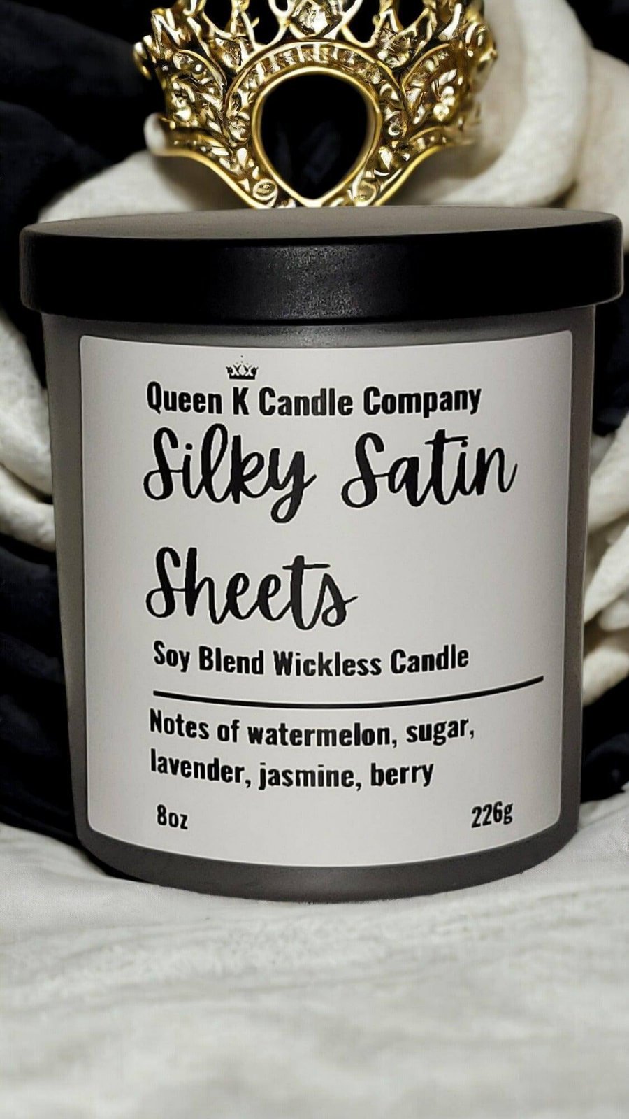 Silky Satin Sheets Candle Jar