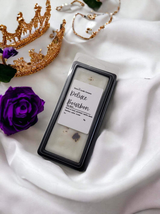 Deluxe Bourbon Wax Melt Snap Bar - Queen K Candle Co.