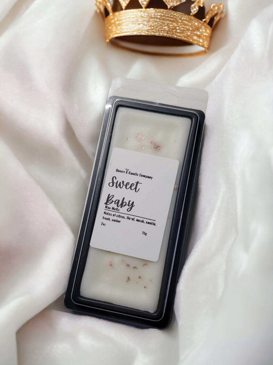 Sweet Baby Wax Melt Snap Bar - Queen K Candle Co.