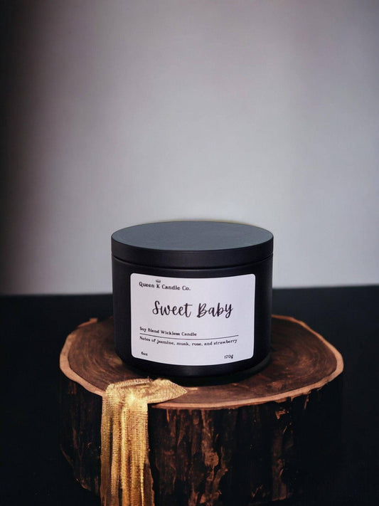 Sweet Baby Candle Tin - Queen K Candle Co.