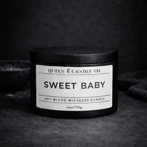 sweet baby candle tin