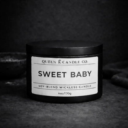 sweet baby candle tin