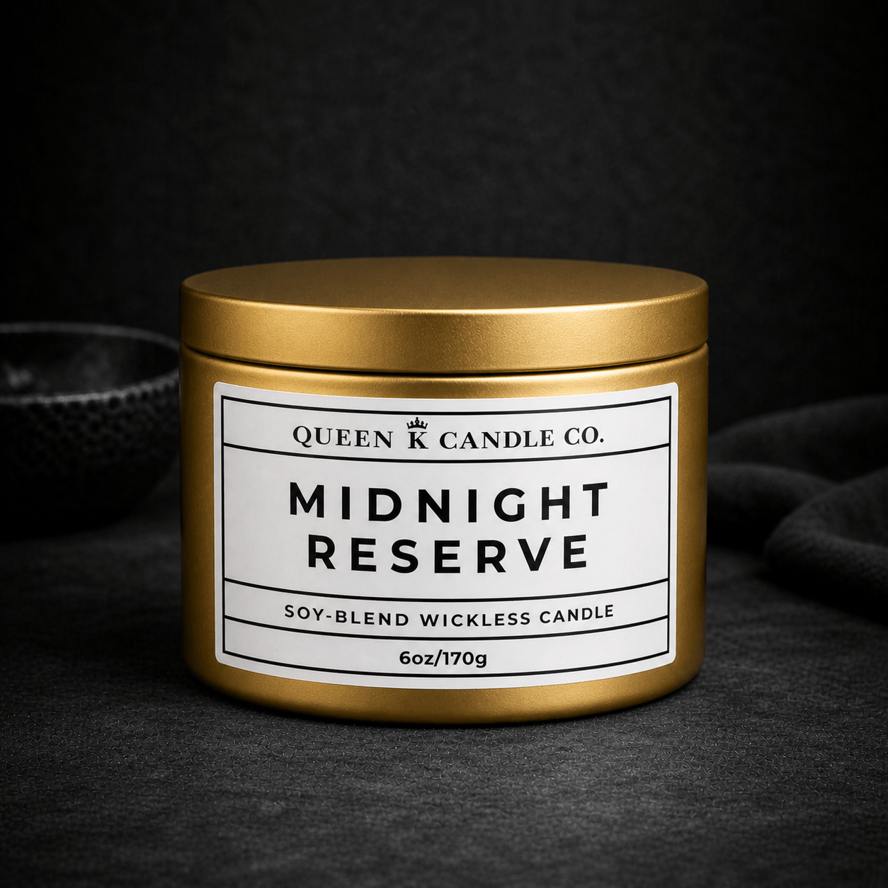 flameless candle tin