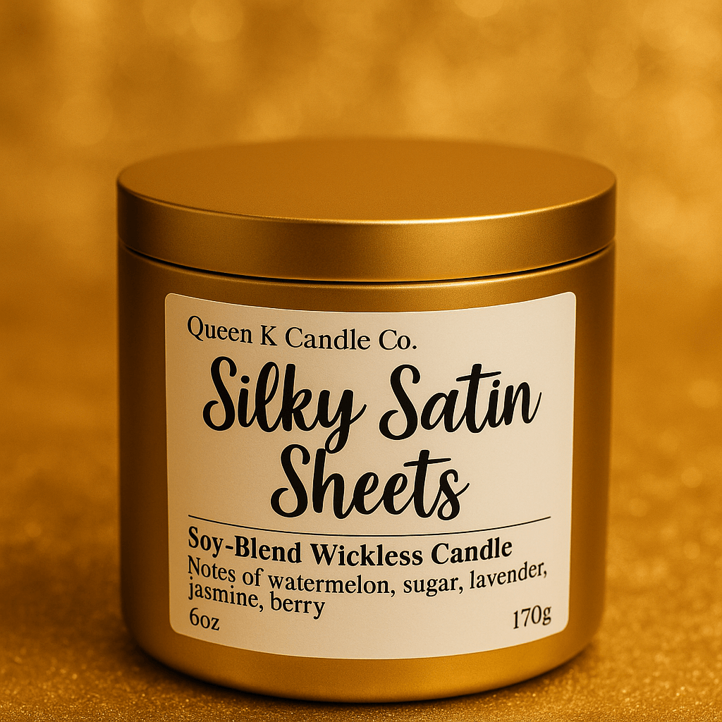 silky satin sheets wickless candle