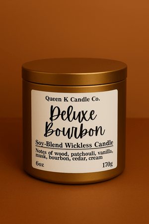 deluxe bourbon wickless candle